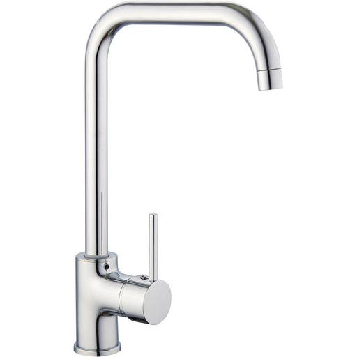 Basin Mixer Tap with Stainless Steel Spout Single Lever Chrome |  70000058 Makfry