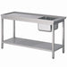 Combisteel Entry Table Bottom Shelf 1200 Left For 7280.0050 - 0055-0060-0065 Combisteel