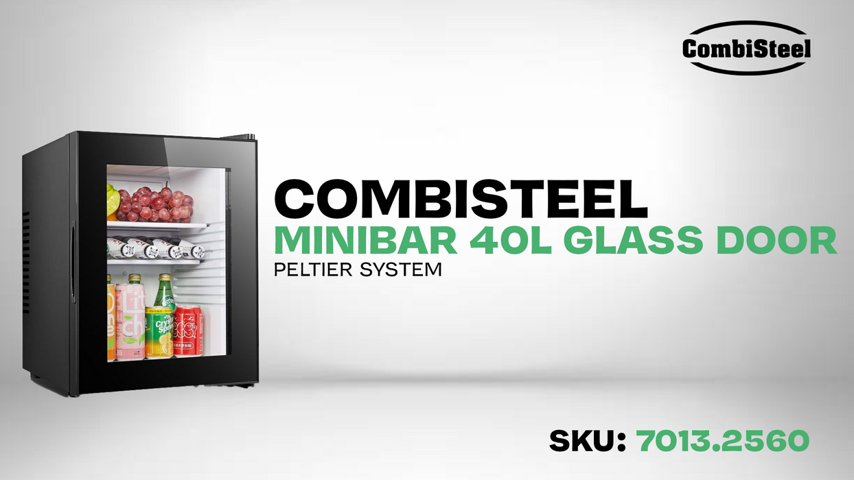 MINIBAR 40L GLASS DOOR PELTIER SYSTEM