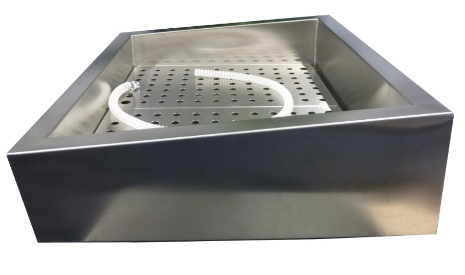 Combisteel Crushed Ice Bin Incline 4/1 GN Aisi 304 Drain On The Operating Side Combisteel