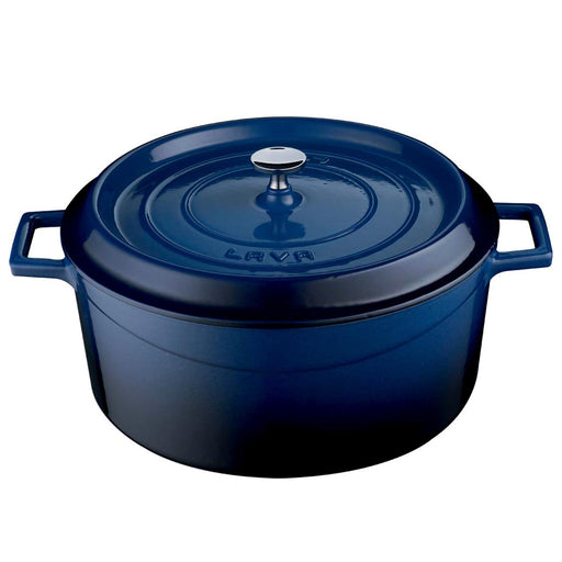 LAVA CAST IRON CASSEROLE Ø32 BLUE Combisteel
