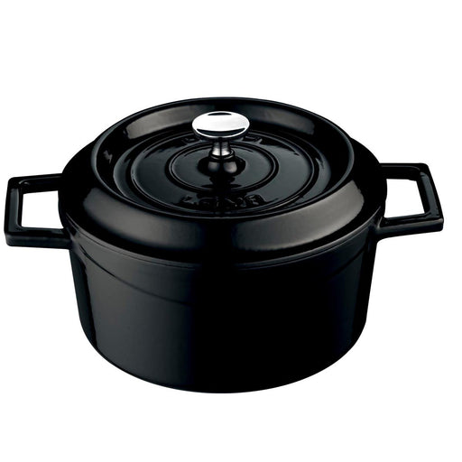Combisteel Lava Cast Iron Casserole ø32 Black Combisteel