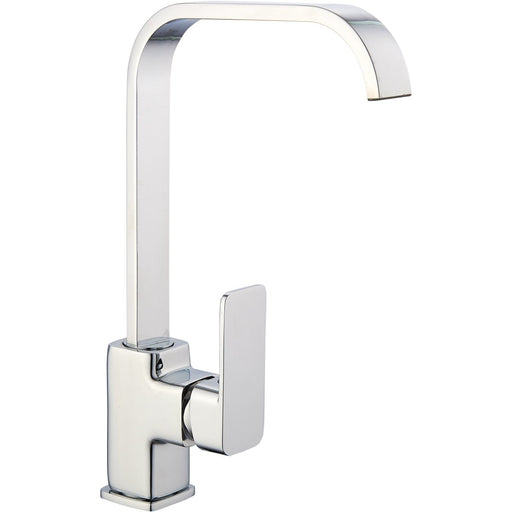 Basin Mixer Tap with Stainless Steel Spout Single Lever Chrome |  70248001 Makfry