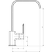Basin Mixer Tap with Stainless Steel Spout Single Lever Chrome |  70248001 Makfry