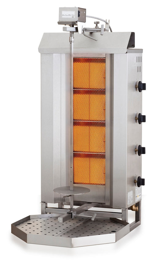 Combisteel Gas Gyros or Kebab Grill 4 Heat Zones - 7049.0010 Combisteel