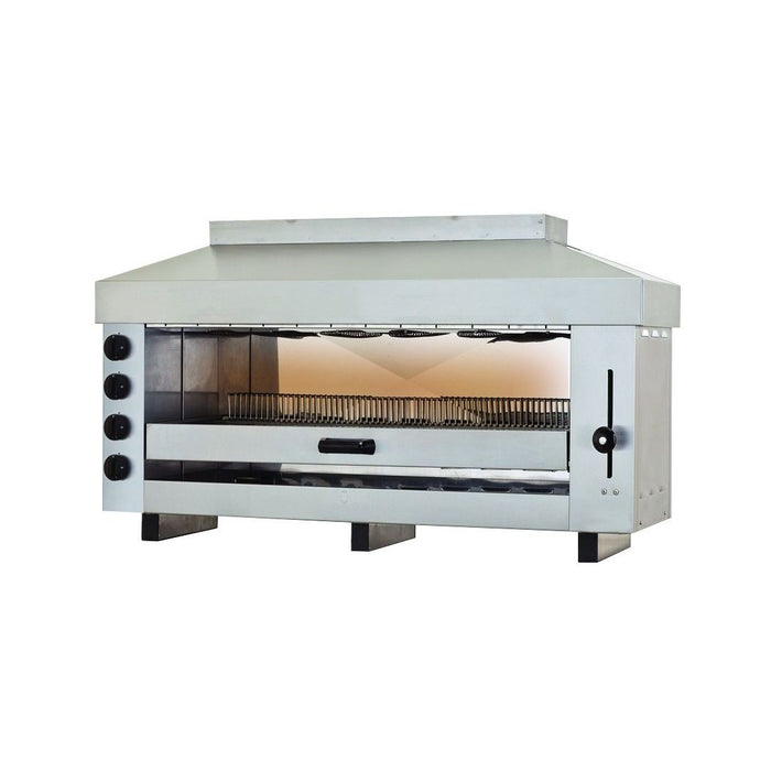 Combisteel Salamander Gas Grill - 4 Heating Zones - Stainless Steel Construction - Compact Design - High-Performance Commercial Equipment