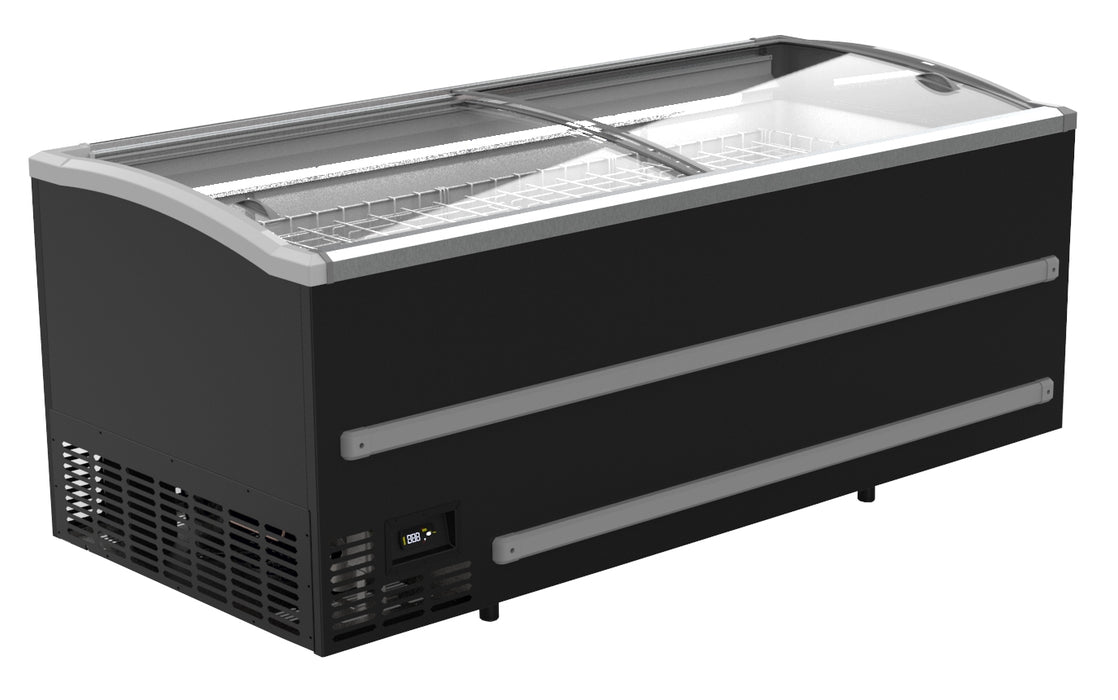 SUPERMARKET CHEST FREEZER BLACK 2125  AUTOMATIC DEFROST