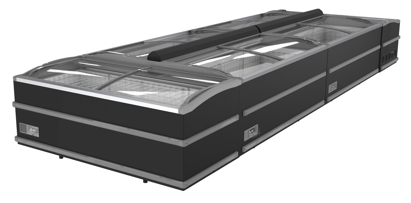 SUPERMARKET CHEST FREEZER BLACK 2125  AUTOMATIC DEFROST