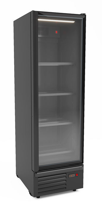 REFRIGERATOR 1 GLASS DOOR BLACK 550L