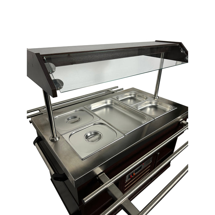 Combisteel Refrigerated Buffet Table - GN 3/1 - Ventilated Cooling - 1070x800x850mm - Stainless Steel - +2°C/+8°C Combisteel