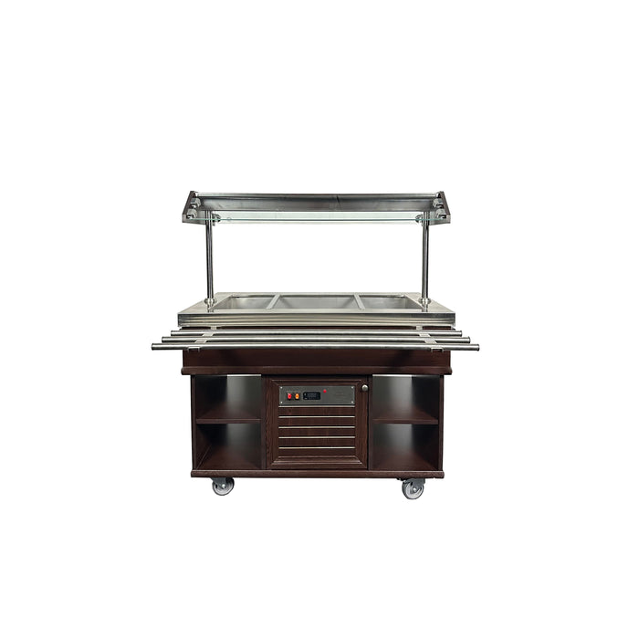 Combisteel Refrigerated Buffet Table - GN 3/1 - Ventilated Cooling - 1070x800x850mm - Stainless Steel - +2°C/+8°C Combisteel