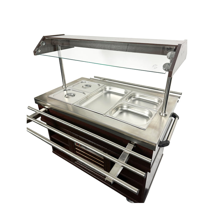 Combisteel Refrigerated Buffet Table - GN 3/1 - Ventilated Cooling - 1070x800x850mm - Stainless Steel - +2°C/+8°C Combisteel