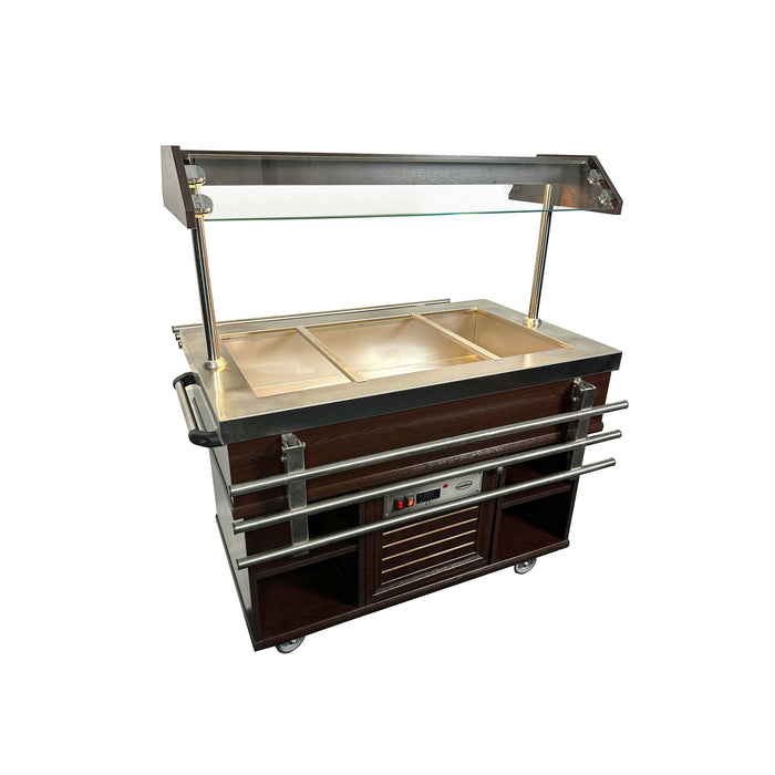 Combisteel Refrigerated Buffet Table - GN 3/1 - Ventilated Cooling - 1070x800x850mm - Stainless Steel - +2°C/+8°C Combisteel