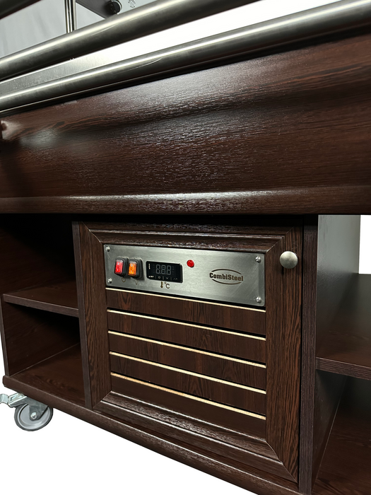 Combisteel Hot Buffet GN 3/1 - Stainless Steel with LED Lighting - 1200x700x1400mm - Adjustable Temperature +30/+90°C Combisteel