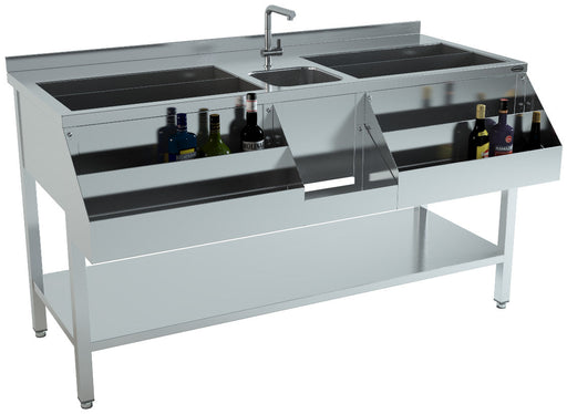 Combisteel Cocktail Bar Station 1600 – Stainless Steel | Professional Bar Equipment | 1600mm Wide | Durable Design | Ideal for Cocktails & Mixology Combisteel