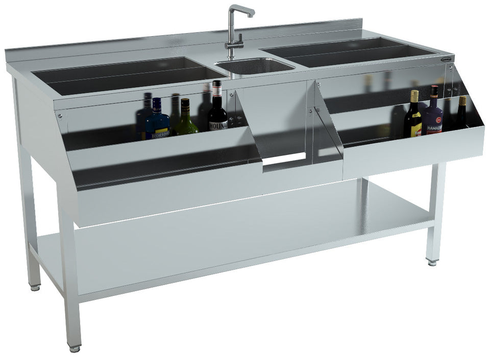 Combisteel Cocktail Bar Station 1600 – Stainless Steel | Professional Bar Equipment | 1600mm Wide | Durable Design | Ideal for Cocktails & Mixology Combisteel