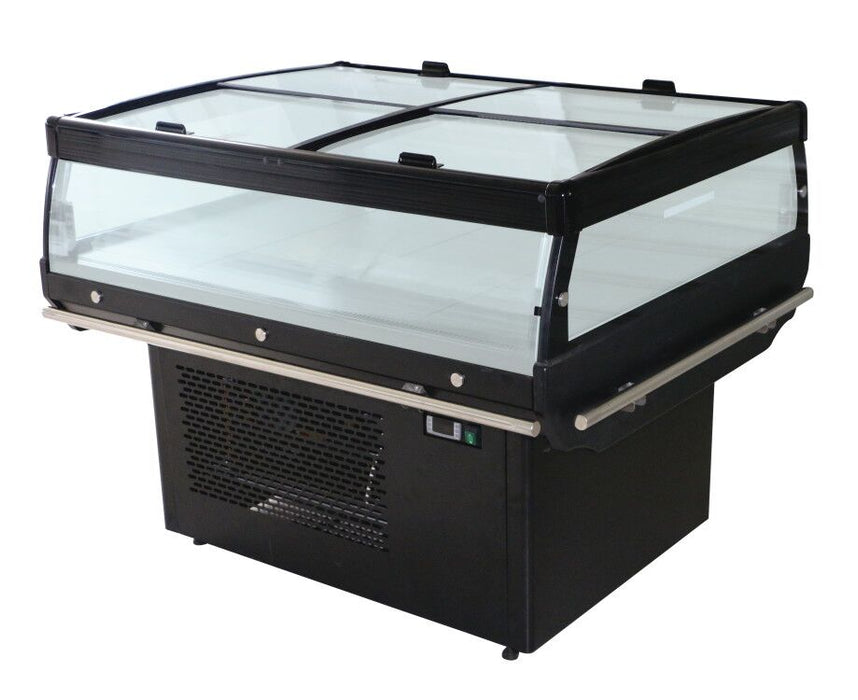 Cooling Island with Glass Cover - Combisteel 1/3 Model - Ventilated Cooling - 230V - Commercial Refrigeration Solution Combisteel
