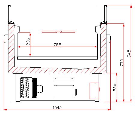 Combisteel Cooling/Freezing Island Switchable 1.5 - 7090.0055 Combisteel