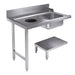 Combisteel Entry Table Bottom Shelf With Waste Hole 1200 Left For 7280.0045 0046 Combisteel