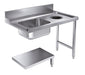 ENTRY TABLE BOTTOM SHELF WITH WASTE HOLE 1200 RIGHT FOR 7280.0045-0046 Combisteel