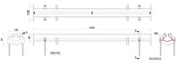 CONNECTABLE STAINLESS STEEL SLOTTED CHANNEL 1000X65 Combisteel