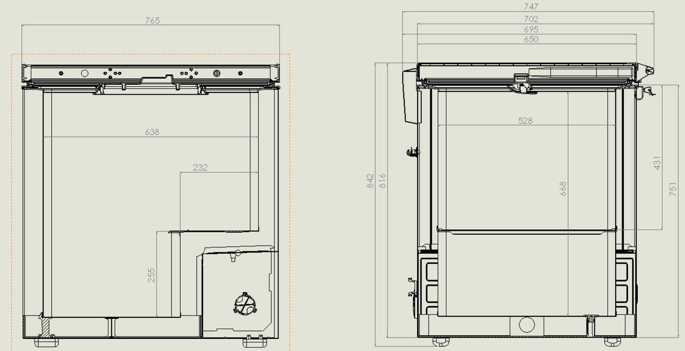 CHEST FREEZER SS COVER 202 L