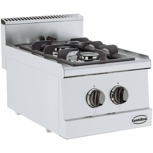 Combisteel Base 600 Gas Range with 2 Burners – Compact Professional Cooking Solution 7178.0005 Combisteel
