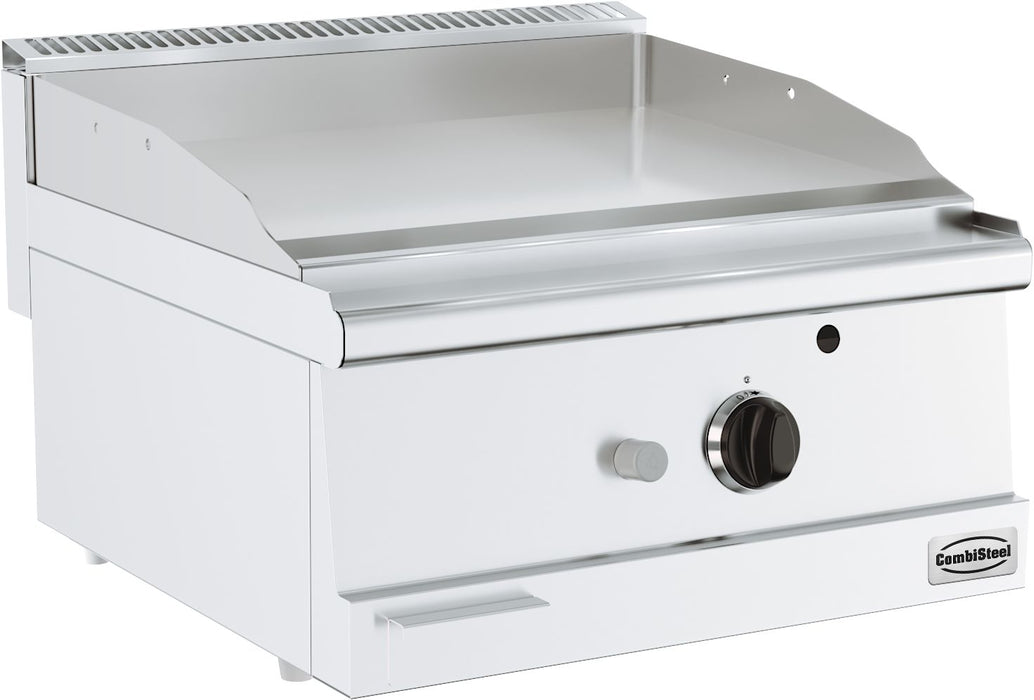 Combisteel Gas Counter Top Frying Griddle Chrome Plated Single Burner 600mm Wide - 7178.0060 Combisteel