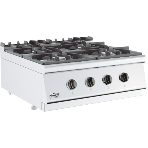 Combisteel Base 700 Gas Range - 4 Burners - 20kW Total Output - Durable Stainless Steel Freestanding Design Combisteel