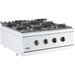 Combisteel Base 700 Gas Range - 4 Burners - 20kW Total Output - Durable Stainless Steel Freestanding Design Combisteel