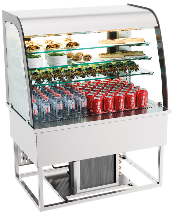 DROP-IN REFRIGERATED DISPLAY 140L OPEN FRONT