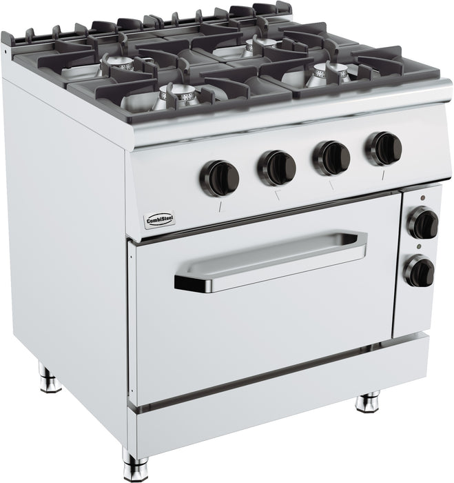 BASE 900 GAS STOVE 4 BU. WITH ELECTRIC OVEN