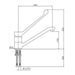 Combisteel Faucet with Elbow Command – Hygienic Hands-Free Operation 7212.0015 Combisteel