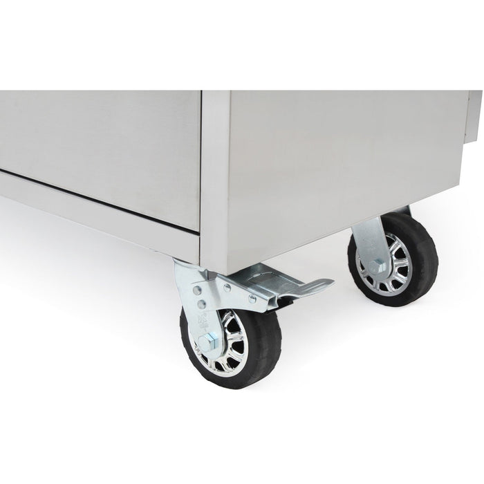 Professional Stainless Steel Rolling Tool Cabinet 15 Drawers 3 Upper Cupboards 1968x500x1825mm | 722038 Ap Makfry