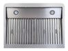 Combisteel Deep Extraction Hood 1200mm Wide With Motor, Filters & LED Lights - 7227.0010 Combisteel