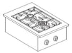 Combisteel Gas Range 2 Burner 7Kw - 7266.0010 Combisteel