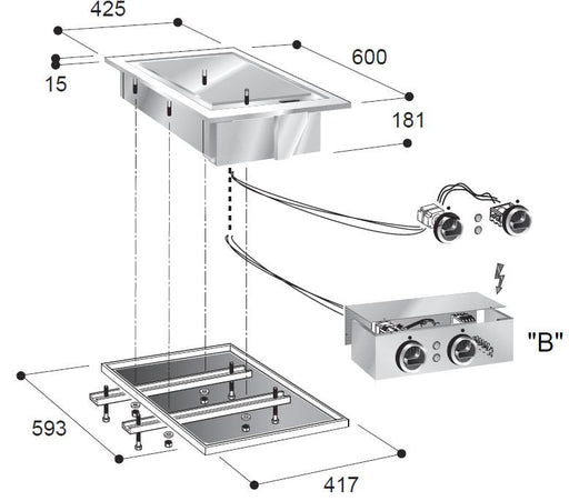 Combisteel Electric Fry Top Chrome - 7266.0055 Combisteel