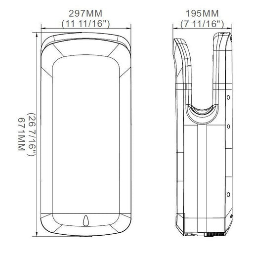 Combisteel Hand Dryer HD 91 7270.0005 Combisteel