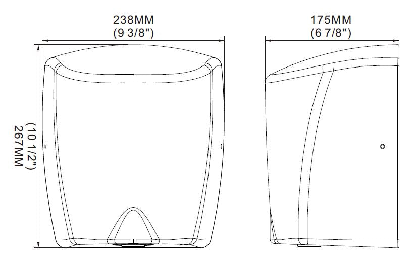Combisteel Hand Dryer HD 15 7270.0025 Combisteel
