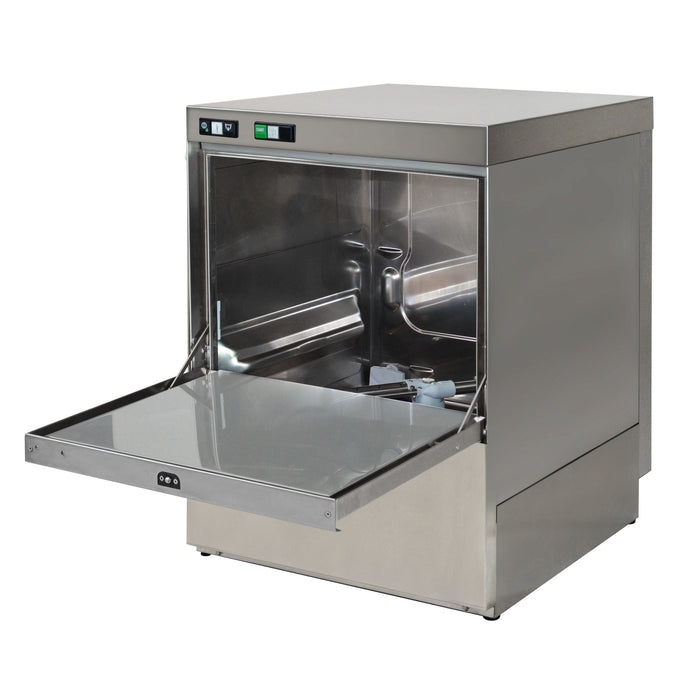 Combisteel SL Glass Washer 350 DDE - Includes Drain Pump & Detergent Dispenser - Compact Design - High Efficiency Combisteel