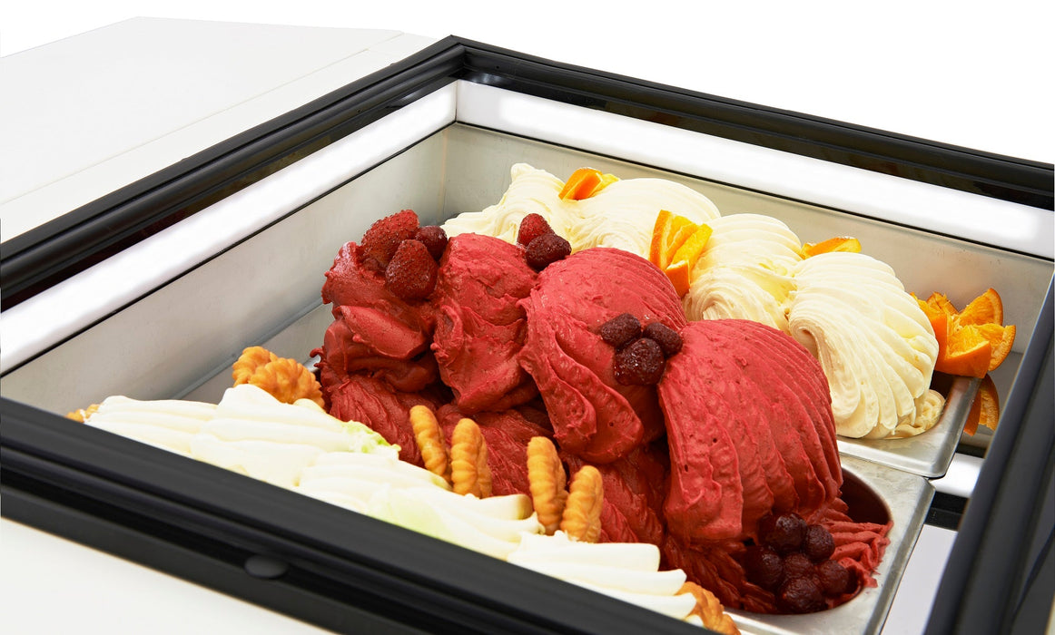 Combisteel Countertop Model Ice Cream Display White Opens On The Operating Side 7292.0005 Combisteel