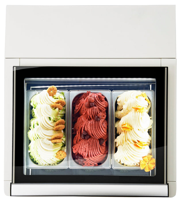 Combisteel Countertop Model Ice Cream Display White Opens On The Operating Side 7292.0005 Combisteel