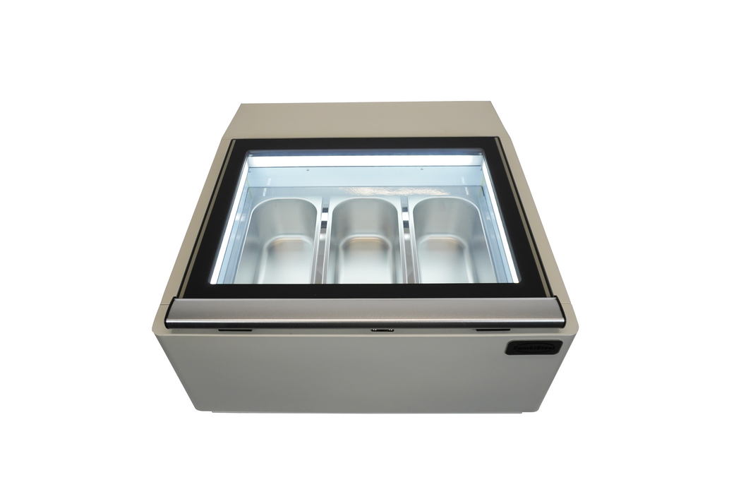 Combisteel Countertop Model Ice Cream Display White Opens On The Operating Side 7292.0005 Combisteel