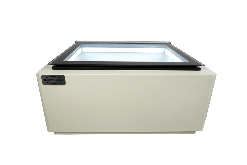 Combisteel Countertop Model Ice Cream Display White Opens On The Customer Side 7292.0015 Combisteel