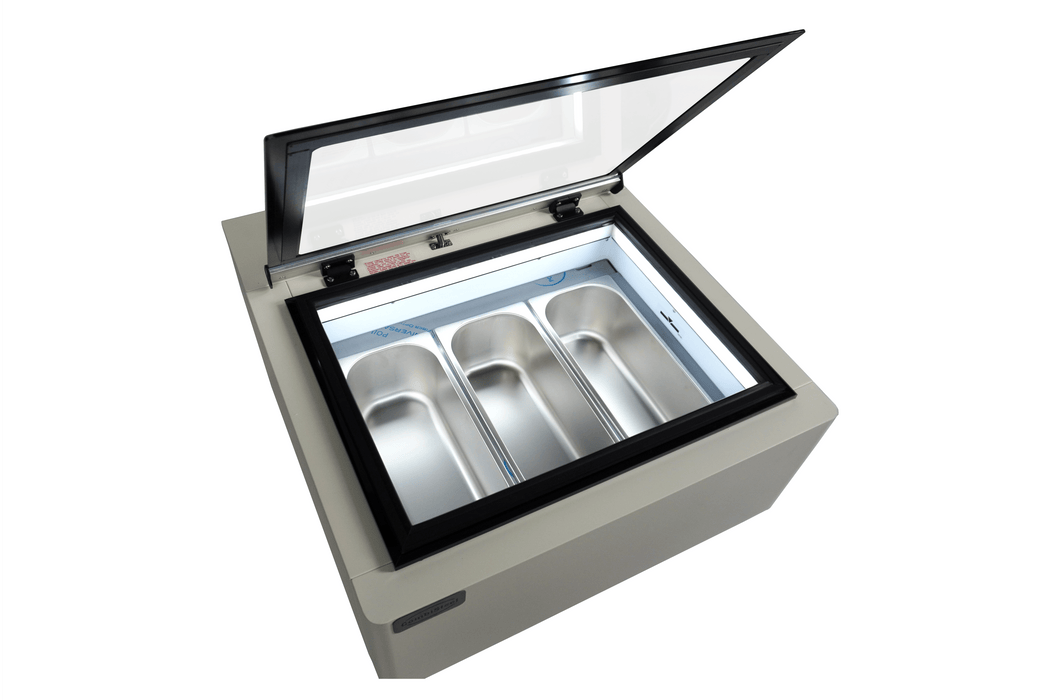 Combisteel Countertop Model Ice Cream Display White Opens On The Customer Side 7292.0015 Combisteel
