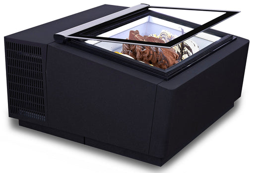 Combisteel Countertop Model Ice Cream Display Black Opens On The Customer Side - 7292.0020 Combisteel