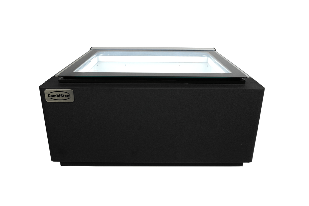 Combisteel Countertop Model Ice Cream Display Black Opens On The Customer Side - 7292.0020 Combisteel