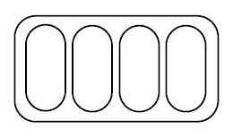 Combisteel Ice Cream Display Fiji 4 - Ventilated Cooling - 4x 5L Capacity - LED Lighting - Tempered Glass - 1230x750x1250mm Combisteel