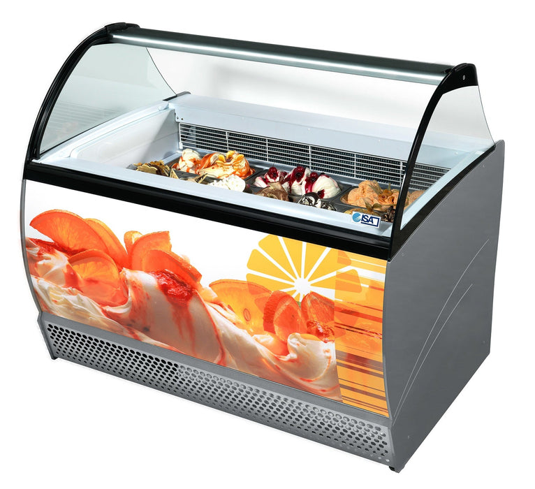 Combisteel Isabella Ice Cream Counter Display Freezer 10 x 5 Litre - 7295.0020 Combisteel