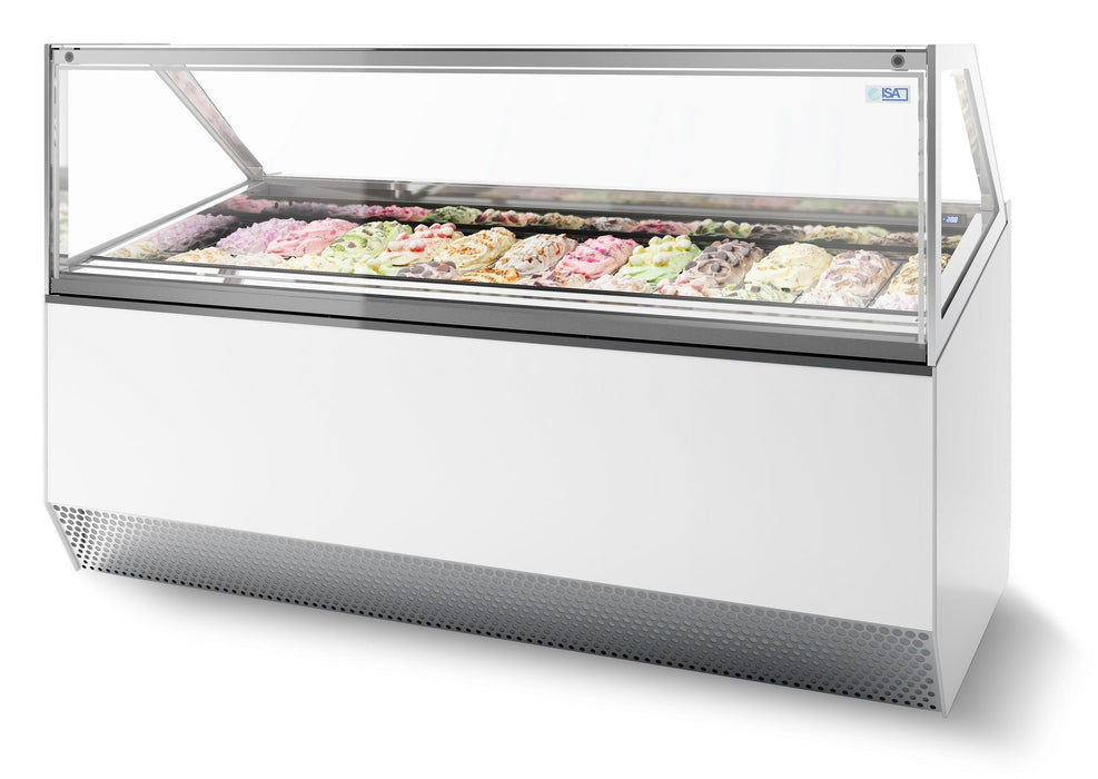 Combisteel Millenium 20 Ice Cream Display – 20 Flavors - Stylish Design - Professional Freezer - 7295.0055 Combisteel